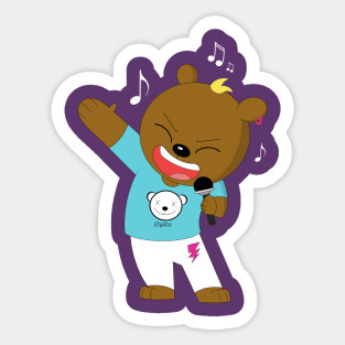 Reggaeton Bear Sticker